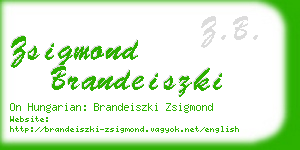 zsigmond brandeiszki business card